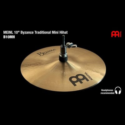 Meinl Byzance Traditional Mini Hi Hat Cymbals 10 image 2