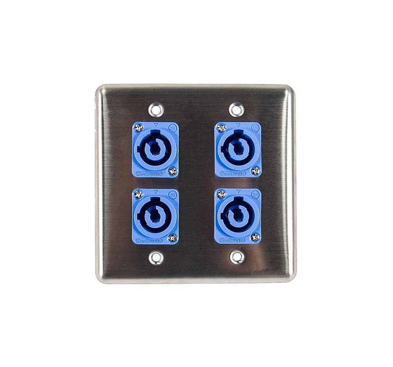 Elite Core Quad Wall Plate w/4 Power on A Connections Q-4-4PCA image 1