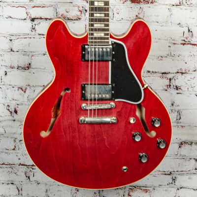 Gibson - 1964 ES-335 Reissue - Semi-Hollow Electric Guitar - VOS - Sixties Cherry - w/ Black/Yellow Custom Shop Hardshell Case - x1102 image 1