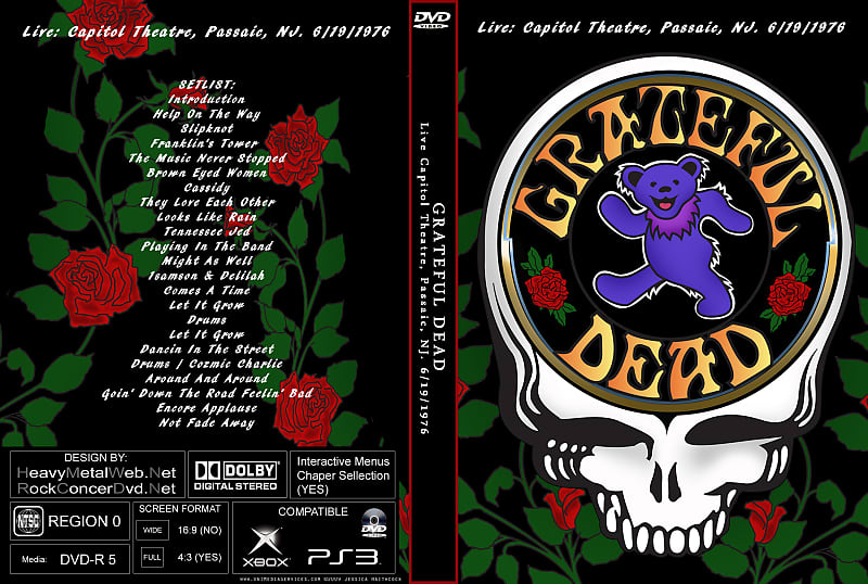 dvd Jerry Garcia 1976 NJ Grateful Dead image 1