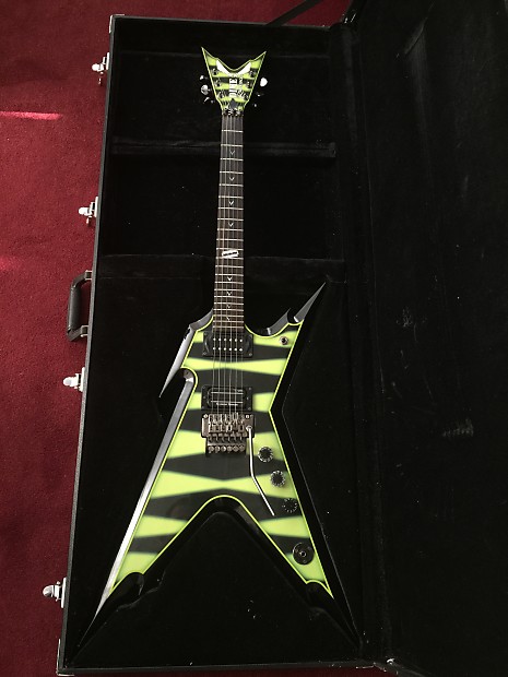 最終価格　DEAN RAZORBACK SLIMEBUMBLEBEE Dean Dimebag Dime Razorback Slime Green Bumblebee 2005 w