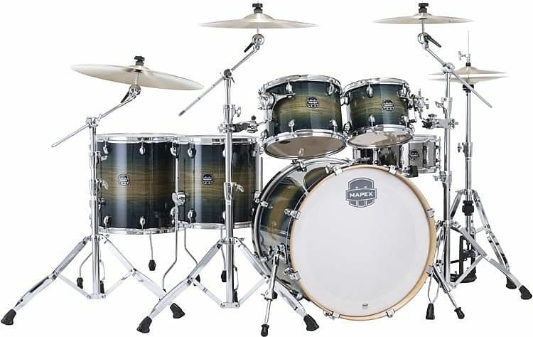 Mapex Armory Series Studioease 6pc Shell Pack Fast Toms Rainforest Burst AR628SF image 1