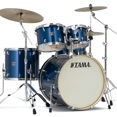 Tama Superstar Classic CK52KS 5-piece Shell Pack with Snare Drum - Indigo Sparkle  Bundle with Humes & Berg Galaxy Floor Tom Bag - 14" x 16" image 2
