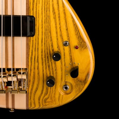 Aria Pro II SB-1000B Reissue 4-String Electric Bass Guitar Made in Japan Oak Natural with Gig Bag image 9