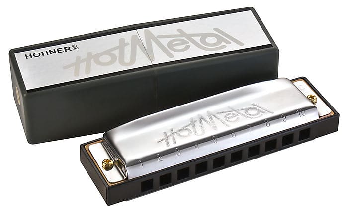Hohner Hot Metal Harmonica - D---key-d image 1