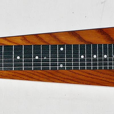 Custom Made USA 6 String Solid Oak Lap Steel with Hardshell Case - Solid Oak Wood Finish - PV Music Guitar Shop Inspected / Setup + Tested - Plays / Sounds Great - Excellent (Near Mint) Condition image 6