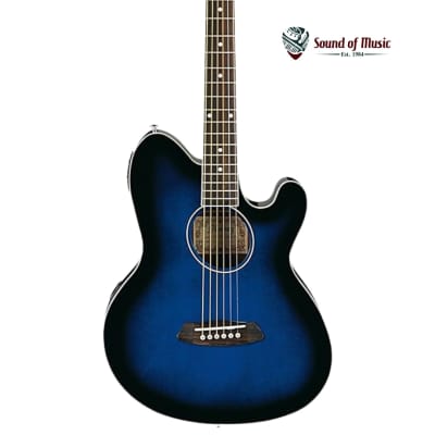 Ibanez Talman TCY10E Acoustic-Electric Guitar - Transparent Blue Sunburst for sale