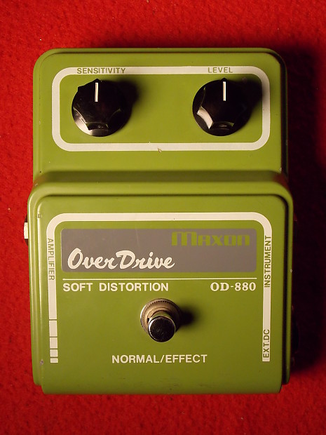 Maxon OD-880 OverDrive Soft Distortion Pedal. 1977 ORIGINAL. ULTRA Rare.  From Alexander Collection.
