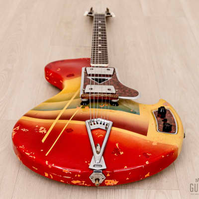 1960s Wandré Rock Oval Vintage Aluminum Neck Guitar w/ Case, Italy image 12