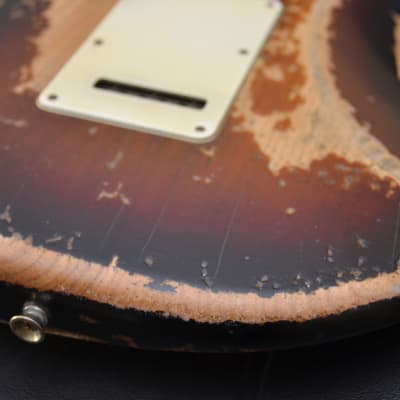 American Stand Fender Stratocaster Custom Heavy Relic Sunburst CS Fat 50's image 3