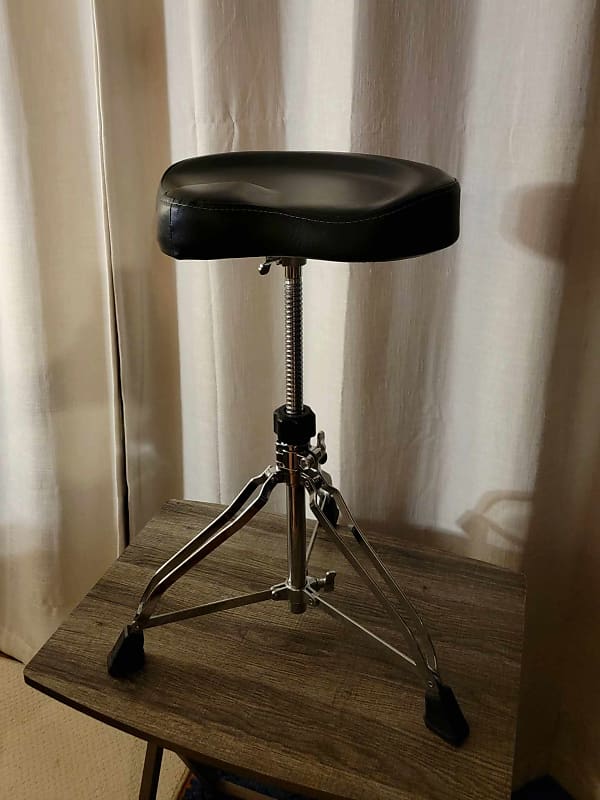 Tama HT250 1st Chair Saddle Seat Drum Throne 2020s - Black / Chrome image 1