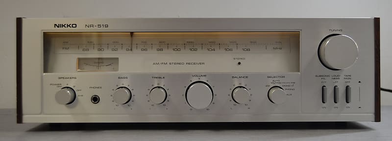 Nikko NR-519 Stereo Receiver * 20W RMS * 1980  			