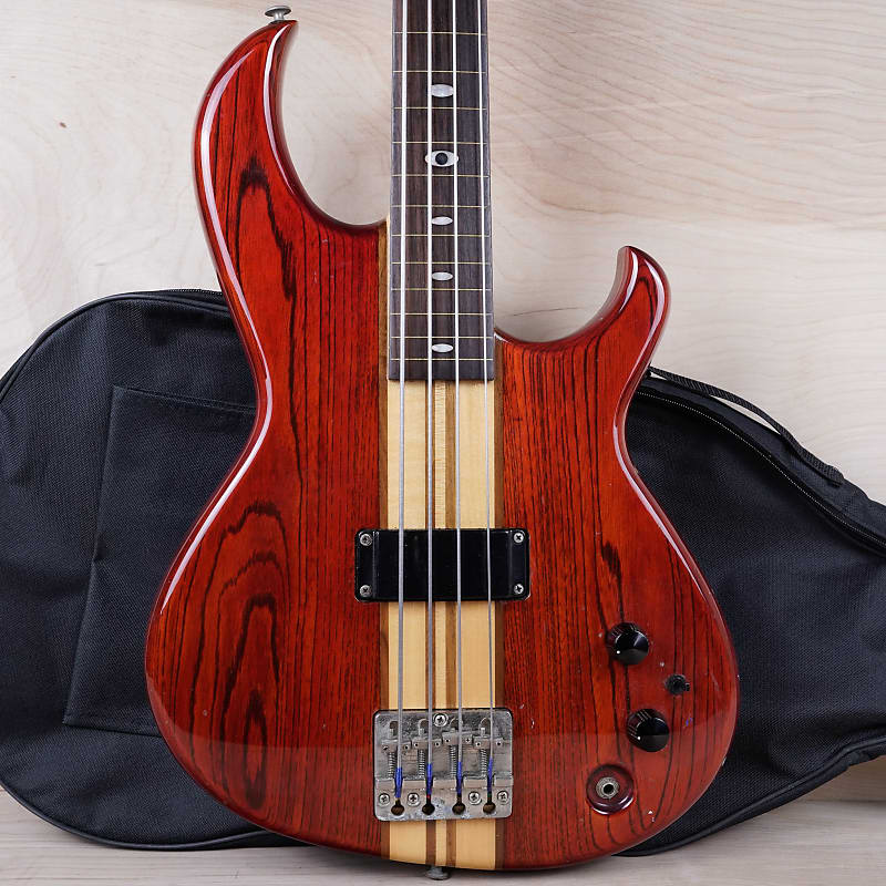 Aria Pro II SB-R60 1981 Padouk Red Fretless Made in Japan MIJ w/ Bag