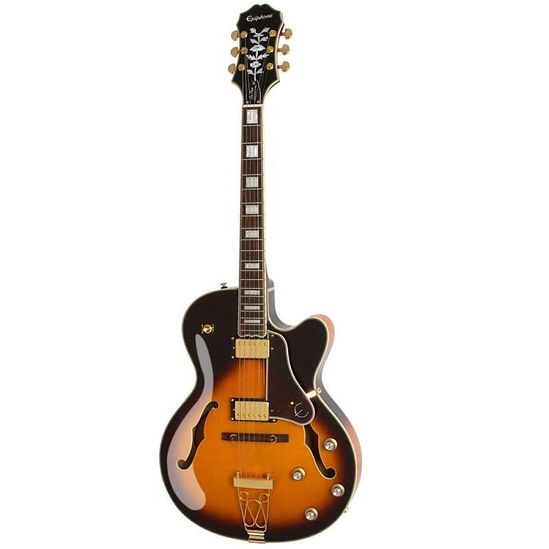 Epiphone Joe Pass Emperor-II Pro Electric Guitar, Vintage Sunburst