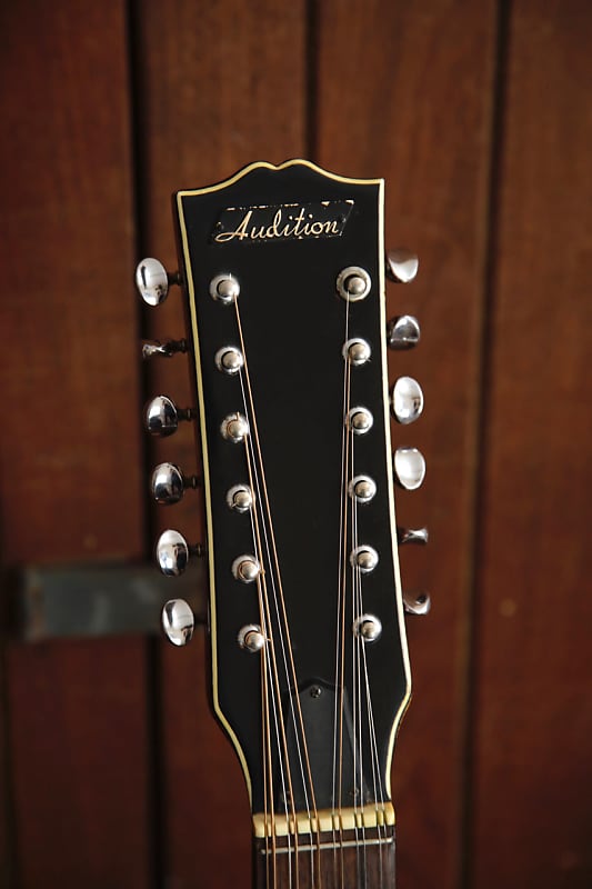 Audition Vintage 12-String Acoustic Guitar Made In Japan Circa