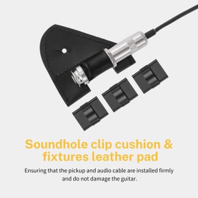 Acoustic Guitar Pickup Guitar Pickups Passive Mahogany Soundhole with Humbucker Volume Tone Control image 4