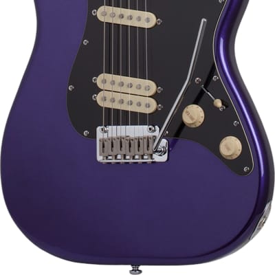 Schecter MV-6 Electric Guitar, Metallic Purple image 2
