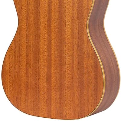 Ortega Guitars 6 String Family Series 1/4 Size Left-Handed Nylon Classical Guitar w/Bag, Cedar Top-Natural-Satin, (R122-1/4-L) image 2