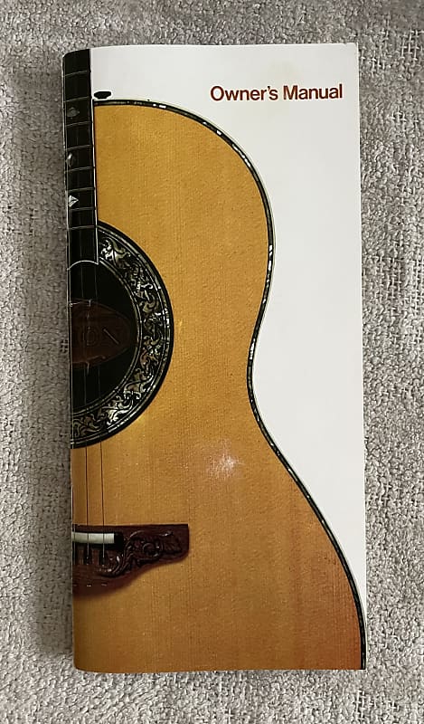 1970’s Ovation Case Candy Owner’s Manual + Warranty Card Hang Tag + Original Shim / Collectors Items image 1