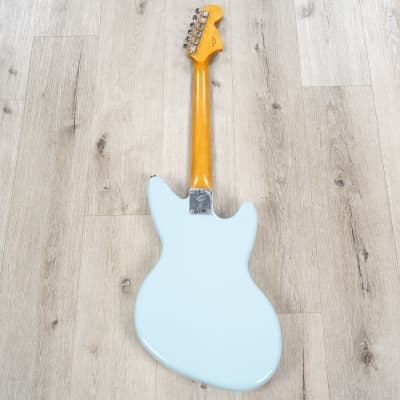 Fender Kurt Cobain Jag-Stang Left-Hand Guitar, Rosewood Fretboard, Sonic Blue image 4