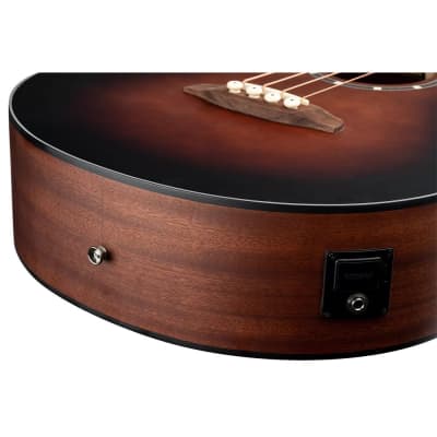 Ortega D7E-BFT-4 Acoustic Electric Bass Guitar - Bourbon Fade image 8