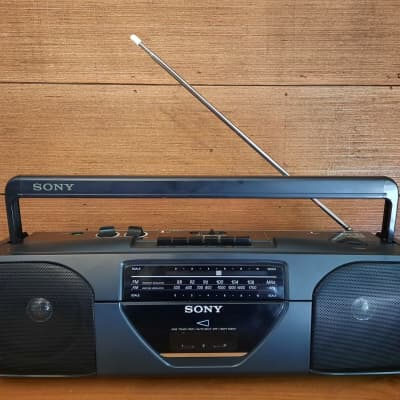 Cassetta radio portatile Sony vintage CFS-201L Batteria Hi-Fi di