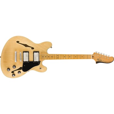 Squier by Fender Classic Vibe Starcaster Guitar, Maple Fingerbaord, Natural image 1
