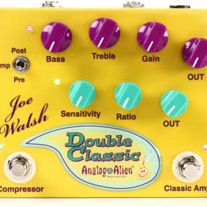 Analog Alien Joe Walsh Double Classic Compressor / Overdrive Pedal for sale