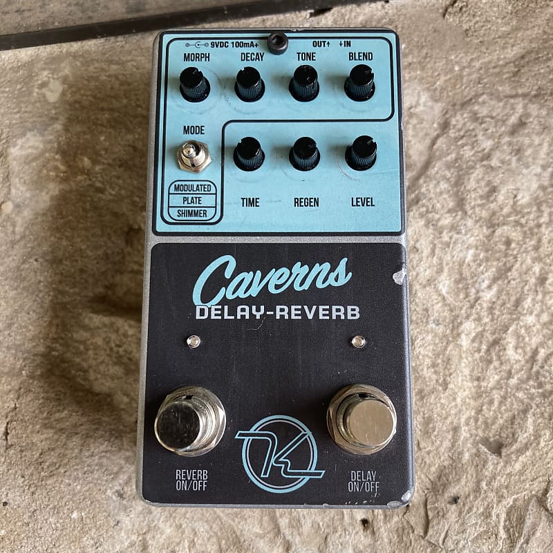 Keeley Caverns Reverb / Delay V1 2010s - Graphic electric guitar delay and  reverb multi effect two in one