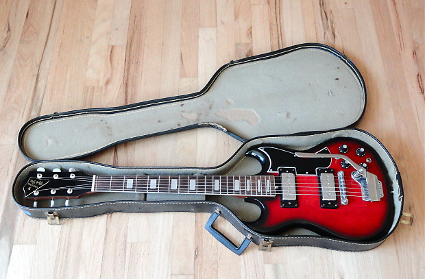 1960s Truetone Rock-Star Teisco Vintage Electric Guitar SG w