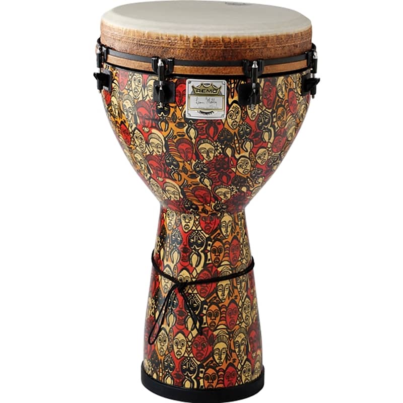 REMO - DJ-0014-LM - Remo-Djembe Mondo 14 Multy Mask L.Mobley | Reverb