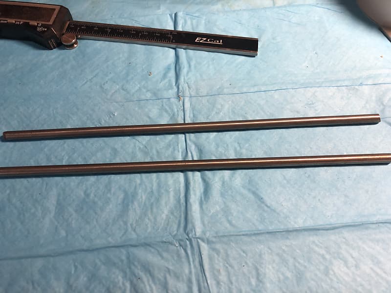 Custom Titanium neck support rods (2) 1/4” dia. X 10” .250 Reverb