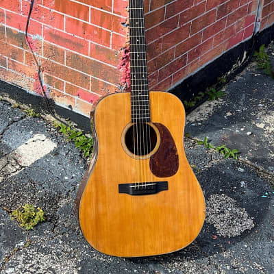 Martin D-18 1940 - this is 1 of 3 ever made w/a Tortoise Headstock overlay w/a matching Bound Body. image 2