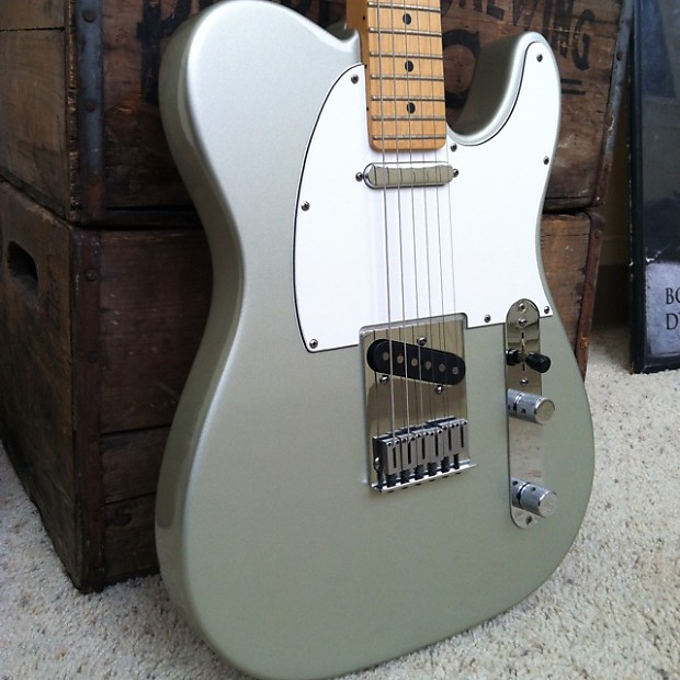 Silver telecaster best sale