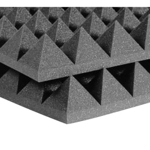 Auralex 4PYR22CHA-HP StudioFoam Pyramid Panels - 24x24x4" (6)