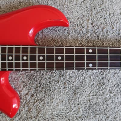 Vintage 1980s BC Rich Eagle Bass NJ Series Red Clean Solid Sound Of Thunder image 4