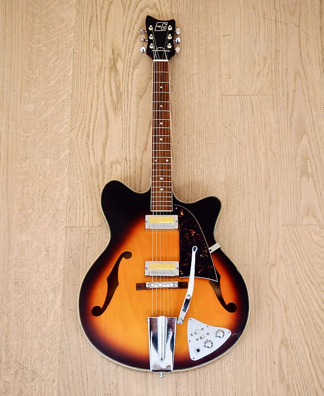 ギター GUYATONE SG-12T ORIG FOIL PUPS 1966 OHSC 1960s Guyatone SG-12T Vintage Electric Guitar w/ Gold Foil