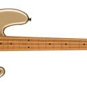 Squier Contemporary Active Jazz Bass® HH, Roasted Maple Fingerboard, Black Pickguard, Shoreline Gold