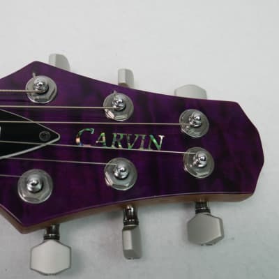 Carvin CS-6 California Carved Top Electric Guitar LP Style 2000's - Trans Deep Purple image 3