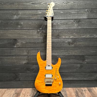 Charvel Pro-Mod DK24 HH FR M Mahogany with Quilt Maple Electric Guitar image 12