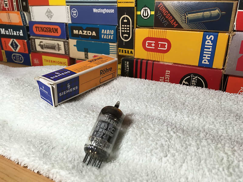 NOS Siemens E83CC ~ HolyGrail '64 Munich Tri-Mica ~ Top 12AX7 | Reverb