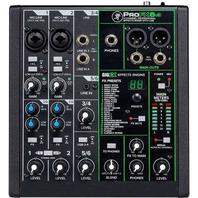 Mackie ProFX6v3 6-channel Mixer with USB and Effects image 5