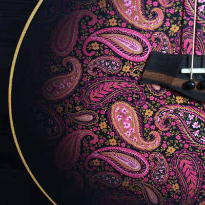 Taylor GS Mini-E Special Edition Cosmic Blush Paisley Acoustic-Electric Guitar (demo) image 9
