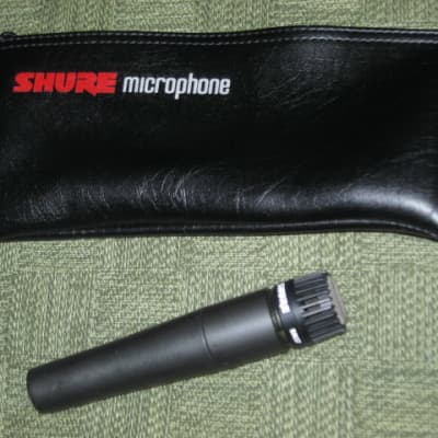lightly used genuine 1980s SHURE SM57 Dynamic Microphone SM57LC + original pouch (NO other items) image 1