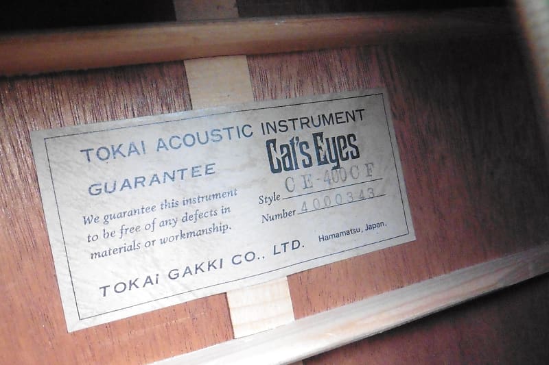 ☆ Rare Model Tokai Cats Eyes CE-400-CF 1980 JAPAN! + Pro Setup