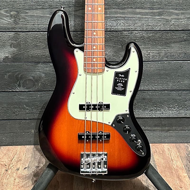 Fender Player Plus Active Jazz Bass 4 String Electric Bass Guitar - Sunburst image 1