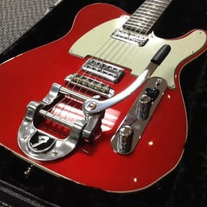 Fender Custom Shop Double TVJ Telecaster with B-5 Bigsby 9230100006 2013 Dakota Red image 3