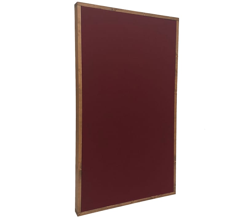 FRAMED ACOUSTIC PANEL 4ft x 2ft x 2.5in Wine & Special Reverb