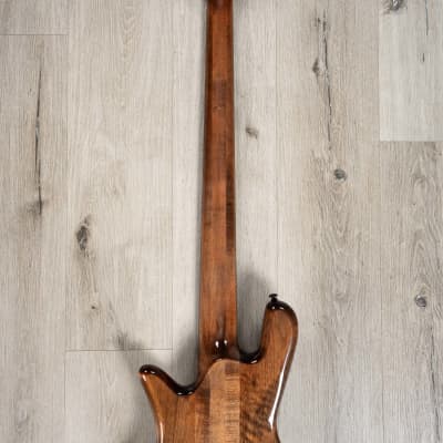 Spector NS Ethos 5 5-String Bass, Poplar Burl Top, Super Faded Black Gloss image 5