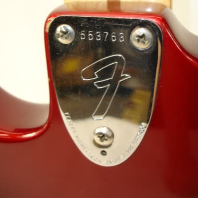 Vintage 1974 Fender Hardtail Stratocaster Electric Guitar, Maple Fingerboard, Red w/ Case image 19